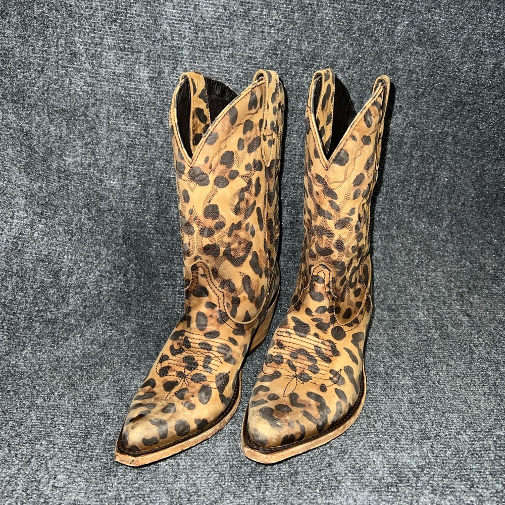 Liberty Black Cheetah Miel Boot